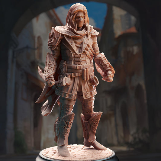 Elf Rogue Thief - Sylvios the Slip (Medium) - 3D Printed Tabletop Figure for Dungeons & Dragons, DnD, Pathfinder RPGs, TTRPG