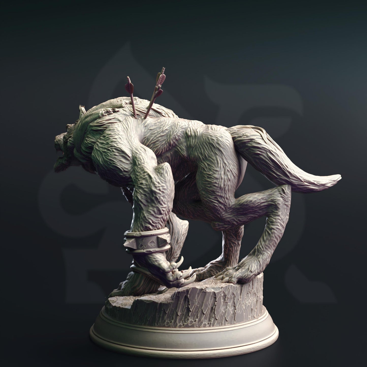 Werewolf Warriors (Bundle) - 3D Printed Tabletop Figure for Dungeons & Dragons, DnD, Pathfinder RPGs, TTRPG