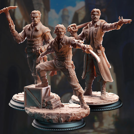 Bandit Swashbuckler Thugs - Rossa Cartel Enforcers (Bundle) - 3D Printed Tabletop Figure for Dungeons & Dragons, DnD, Pathfinder RPGs, TTRPG