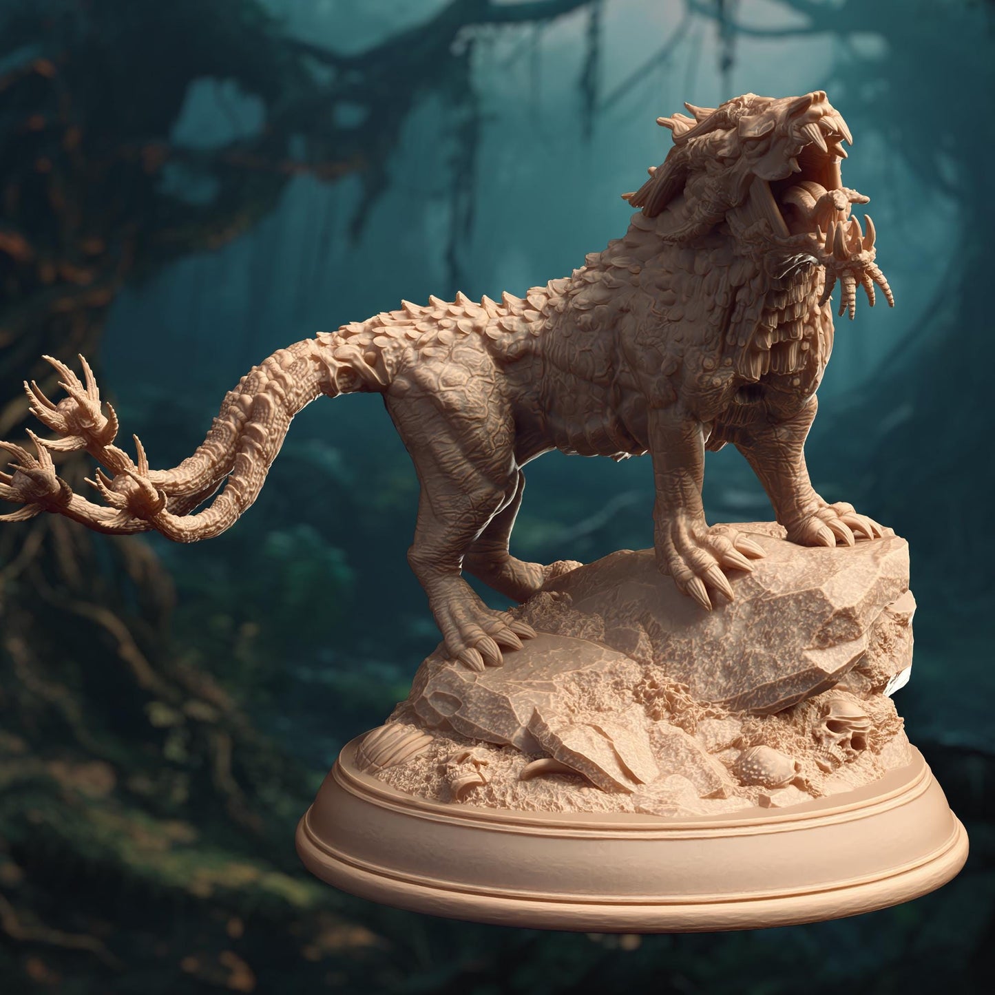 Godless Panther - Estranith (Large) - 3D Printed Tabletop Figure for Dungeons & Dragons, DnD, Pathfinder RPGs, TTRPG