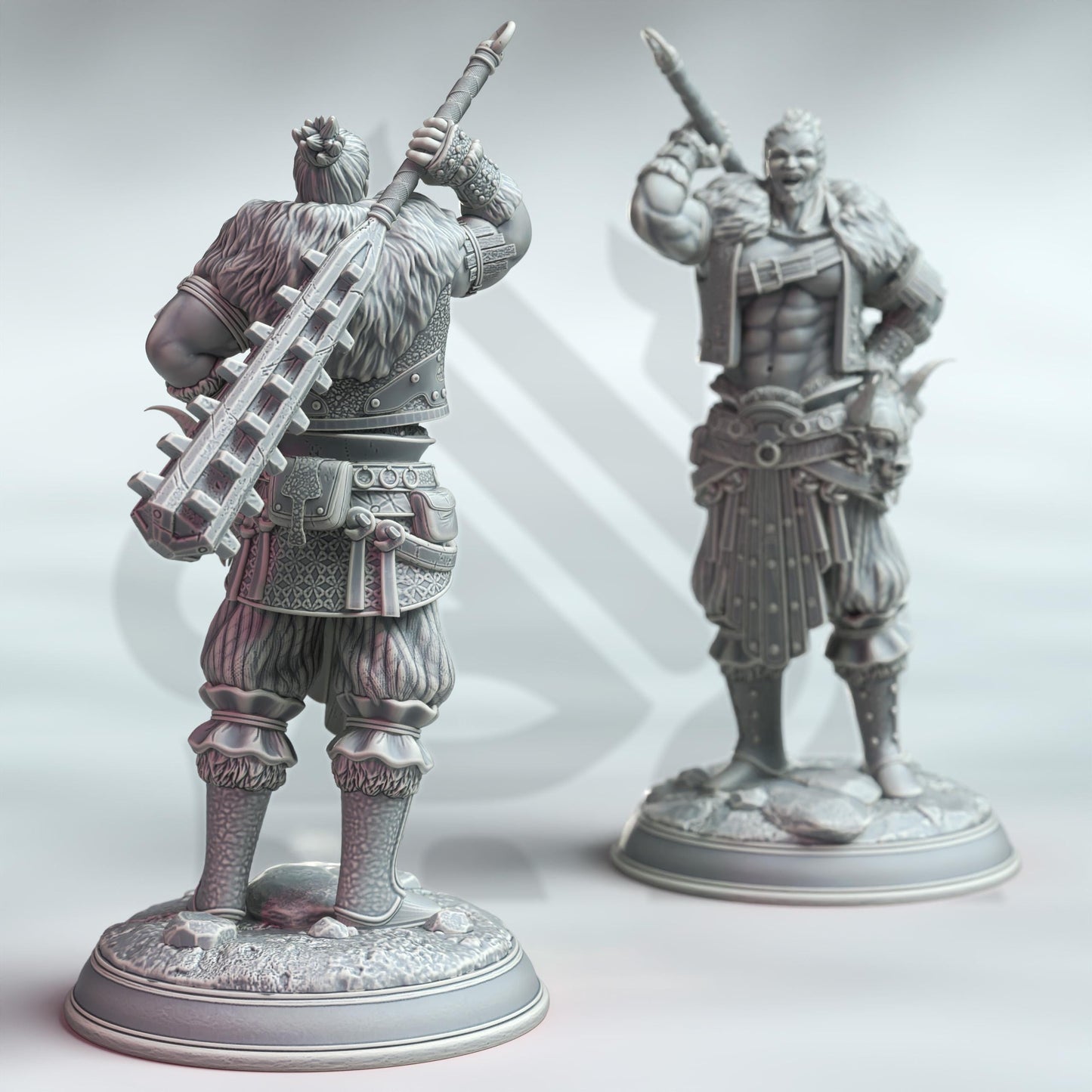 Samurai of the Ox - Daisuke Ushio (Medium) - 3D Printed Tabletop Figure for Dungeons & Dragons, DnD, Pathfinder RPGs, TTRPG