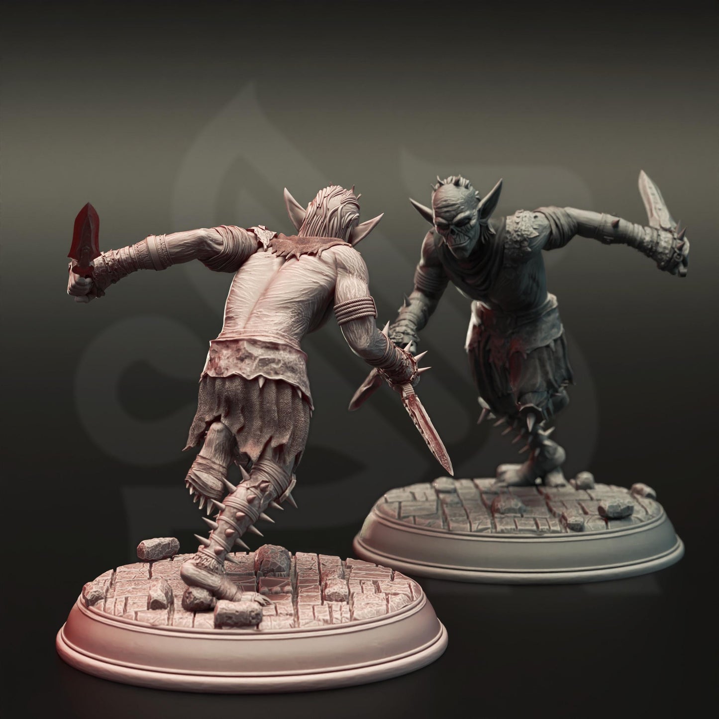 Goblin War Squad - Gore Boiz (Bundle) - 3D Printed Tabletop Figure for Dungeons & Dragons, DnD, Pathfinder RPGs, TTRPG