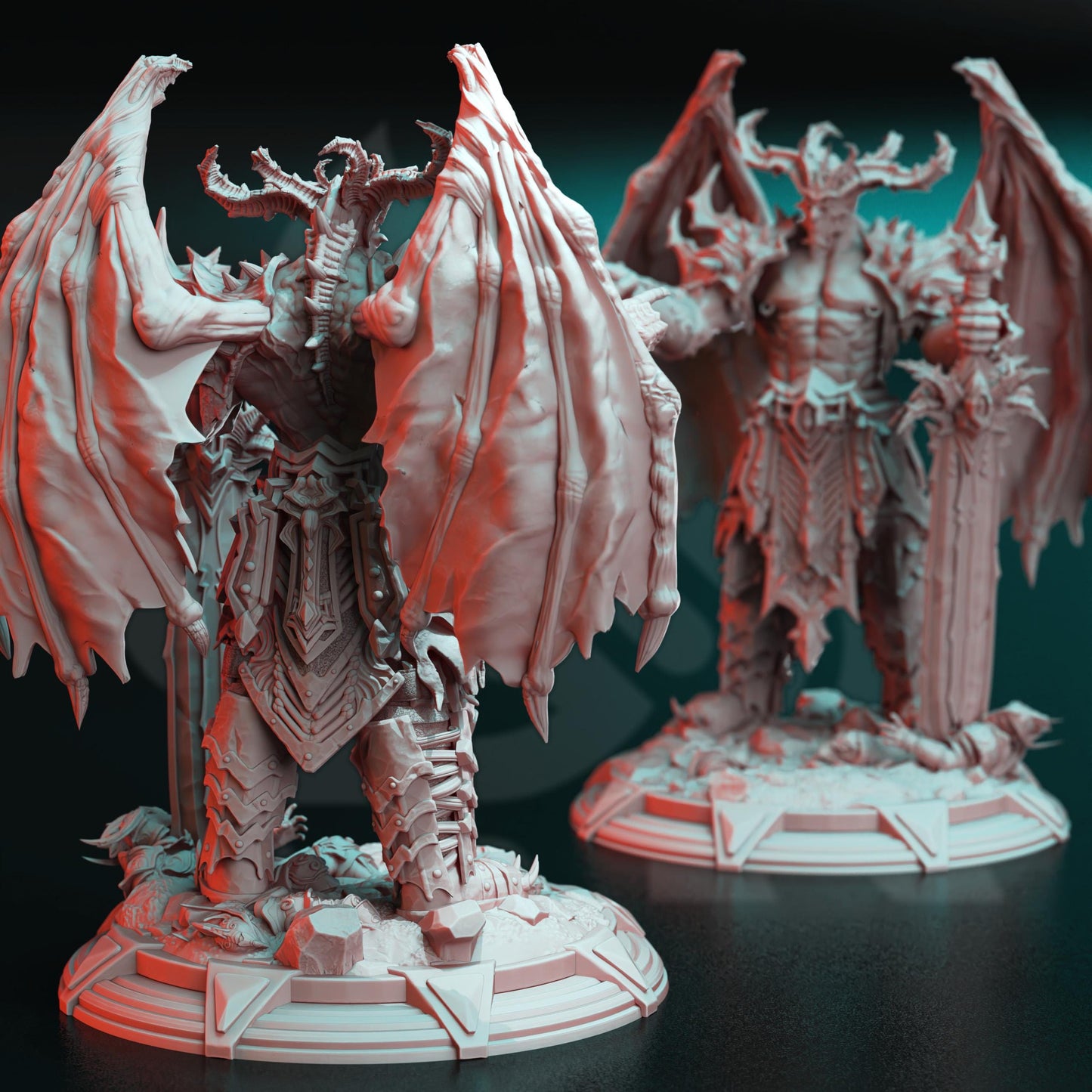 The Arch Devil - Kavaramon (Huge) - 3D Printed Tabletop Figure for Dungeons & Dragons, DnD, Pathfinder RPGs, TTRPG