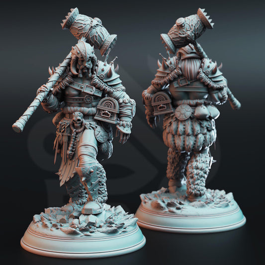 Snow Giant Warhammer (Huge) - 3D Printed Tabletop Figure for Dungeons & Dragons, DnD, Pathfinder RPGs, TTRPG