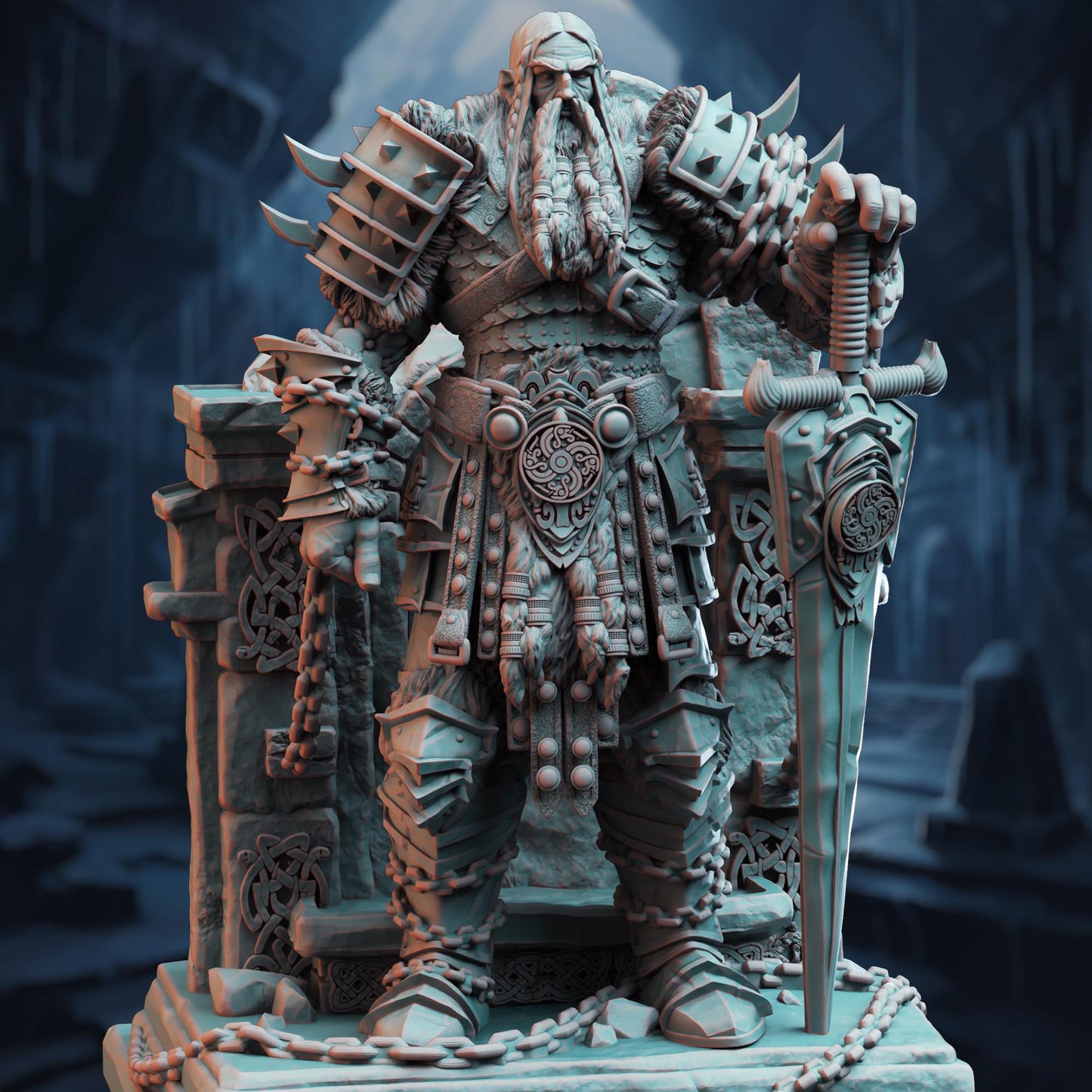 King of the Giants - Vurimandi (Huge) - 3D Printed Tabletop Figure for Dungeons & Dragons, DnD, Pathfinder RPGs, TTRPG