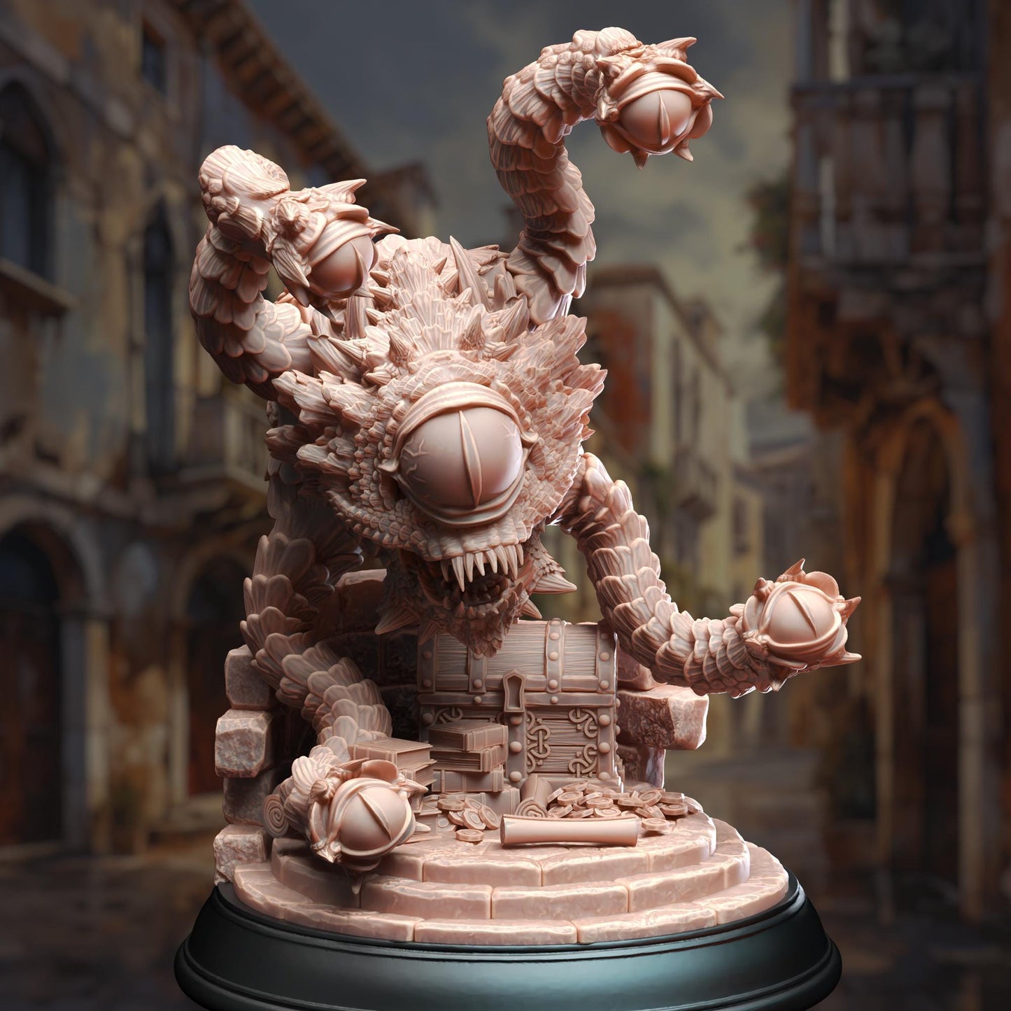 Aberrant Eye - The Observer (Huge) - 3D Printed Tabletop Figure for Dungeons & Dragons, DnD, Pathfinder RPGs, TTRPG