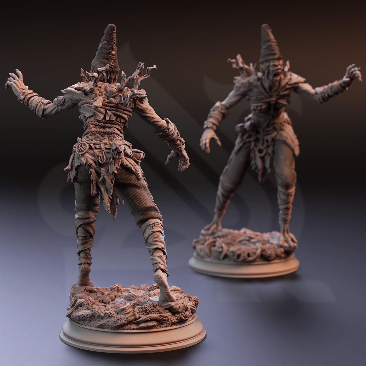 Voyeur Hag - Granny Nora (Medium) - 3D Printed Tabletop Figure for Dungeons & Dragons, DnD, Pathfinder RPGs, TTRPG