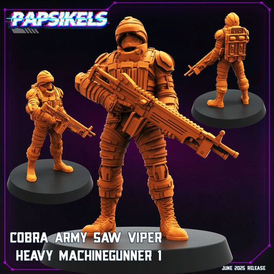 Cobra Army Saw Viper Heavy Machinegunner - 1