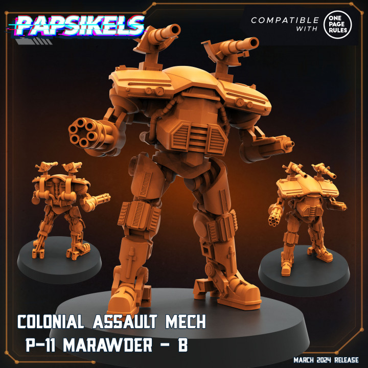 Colonial Assault Mech P11 Marawder - B