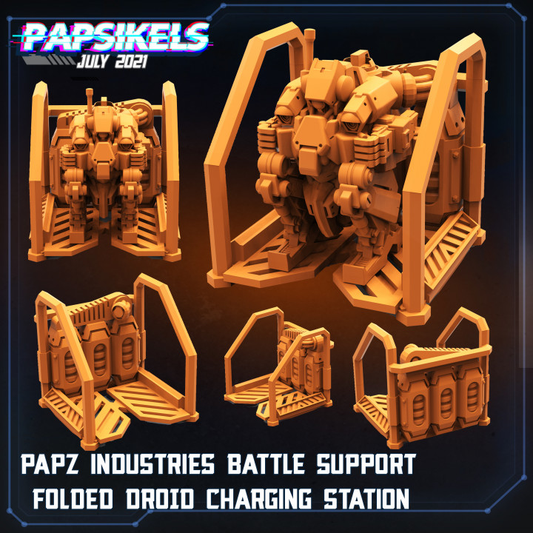 Fkmsa Battle Droid Folded In Charging Station