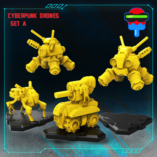 Cyberpunk Drones Set A