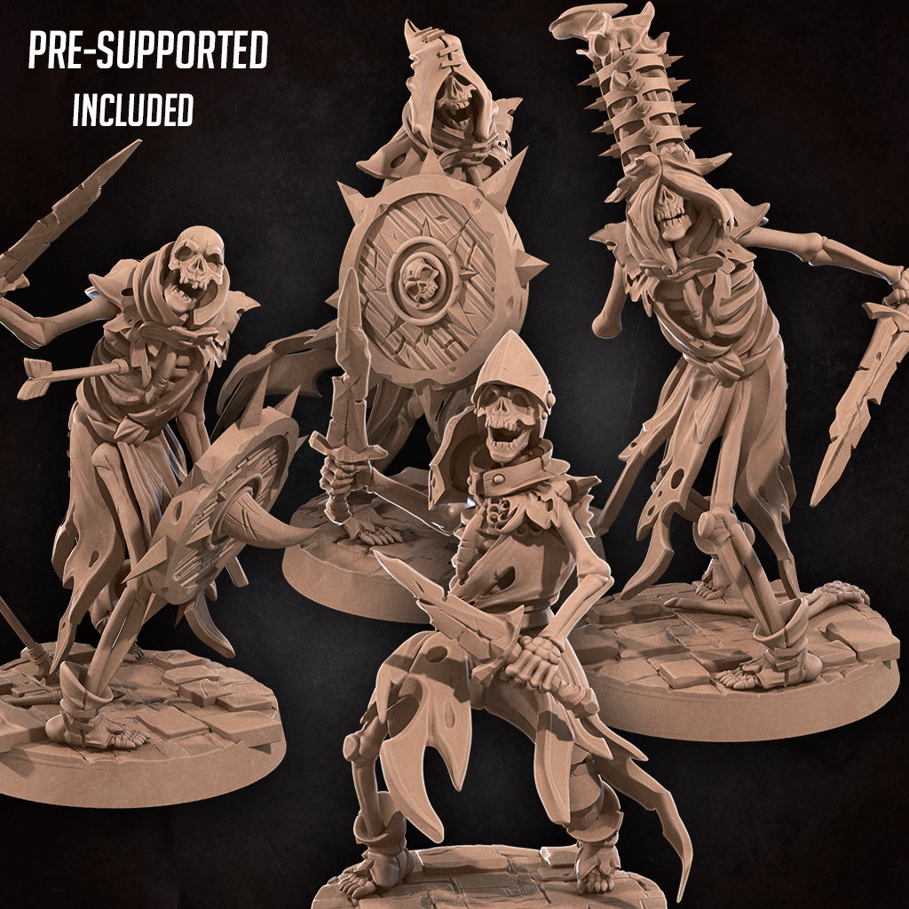 Catacombs Skeletons (Bundle) - Tabletop Figure for Dungeons & Dragons, DnD, Pathfinder RPGs, TTRPG