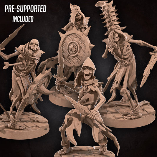 Catacombs Skeletons (Bundle) - Tabletop Figure for Dungeons & Dragons, DnD, Pathfinder RPGs, TTRPG